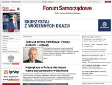 Tablet Screenshot of forumsamorzadowe.pl